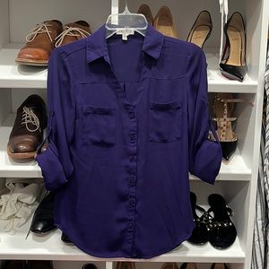 Express Portofino shirt. Purple. Size XS